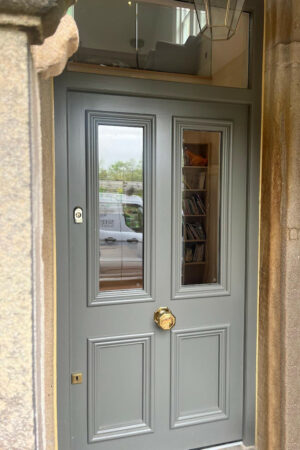 Beautiful door with furniture (photograph)