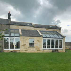 Specialist windows for a large contemporary extension to a property (photograph)