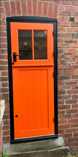 Vibrant Orange backdoor (photograph)